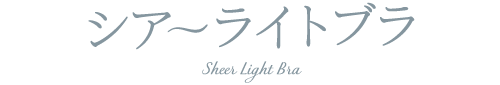 シアーライトブラ/Sheer Light Bra