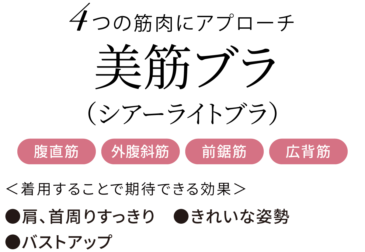 美筋シリーズ/コンディショニングランジェリー