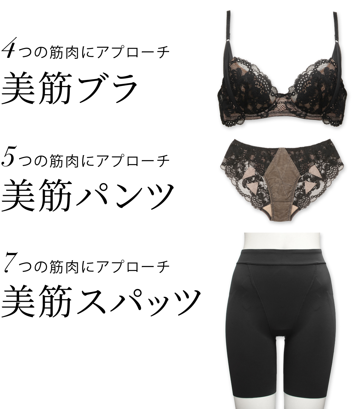 美筋シリーズ／コンディショニングランジェリー